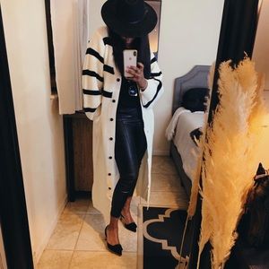 Zara faux leather high waisted pants